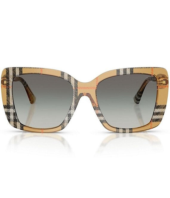 Check Square Sunglasses Sand - Burberry