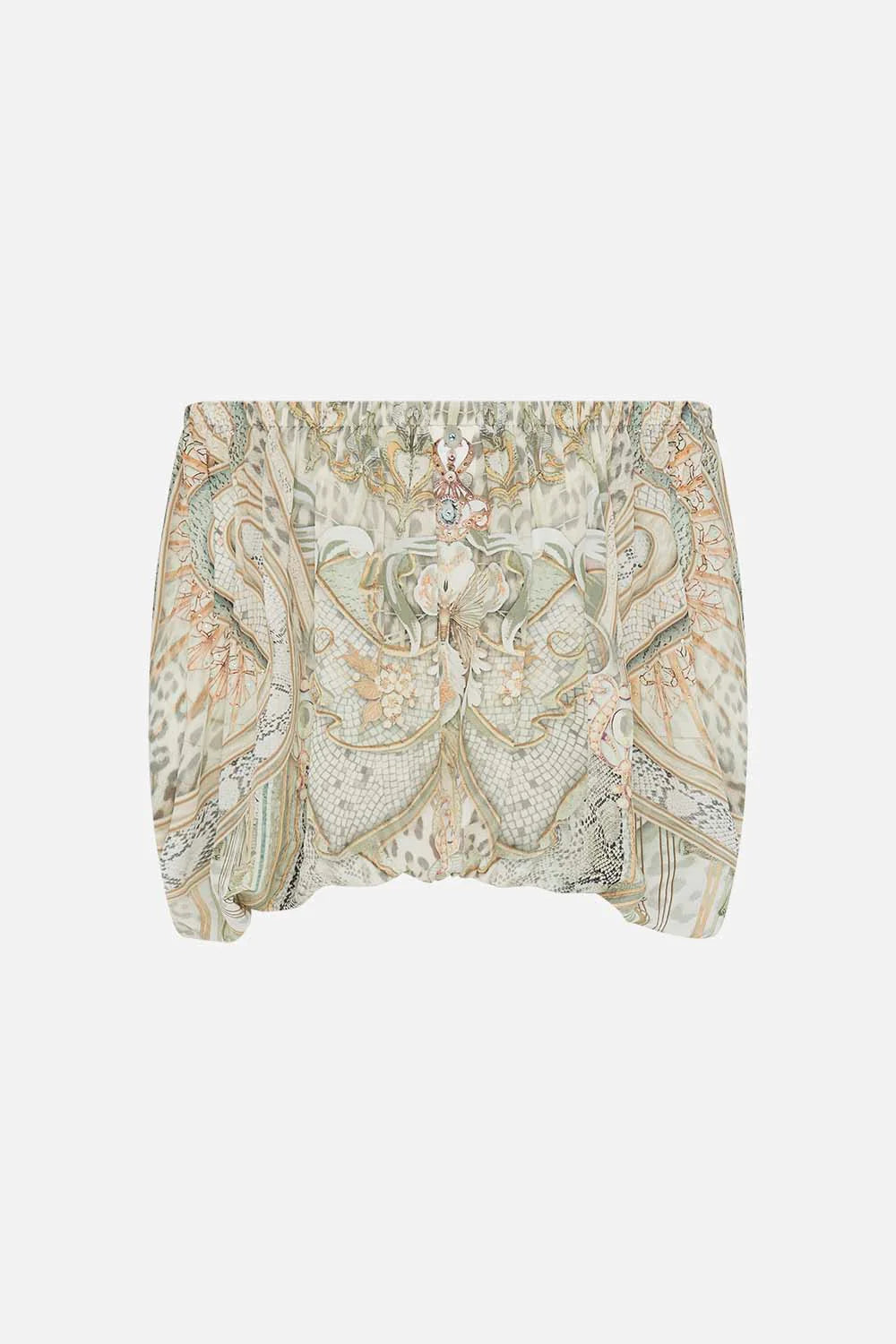 Off Shoulder Elastic Top Ivory Tower Tales - Camilla