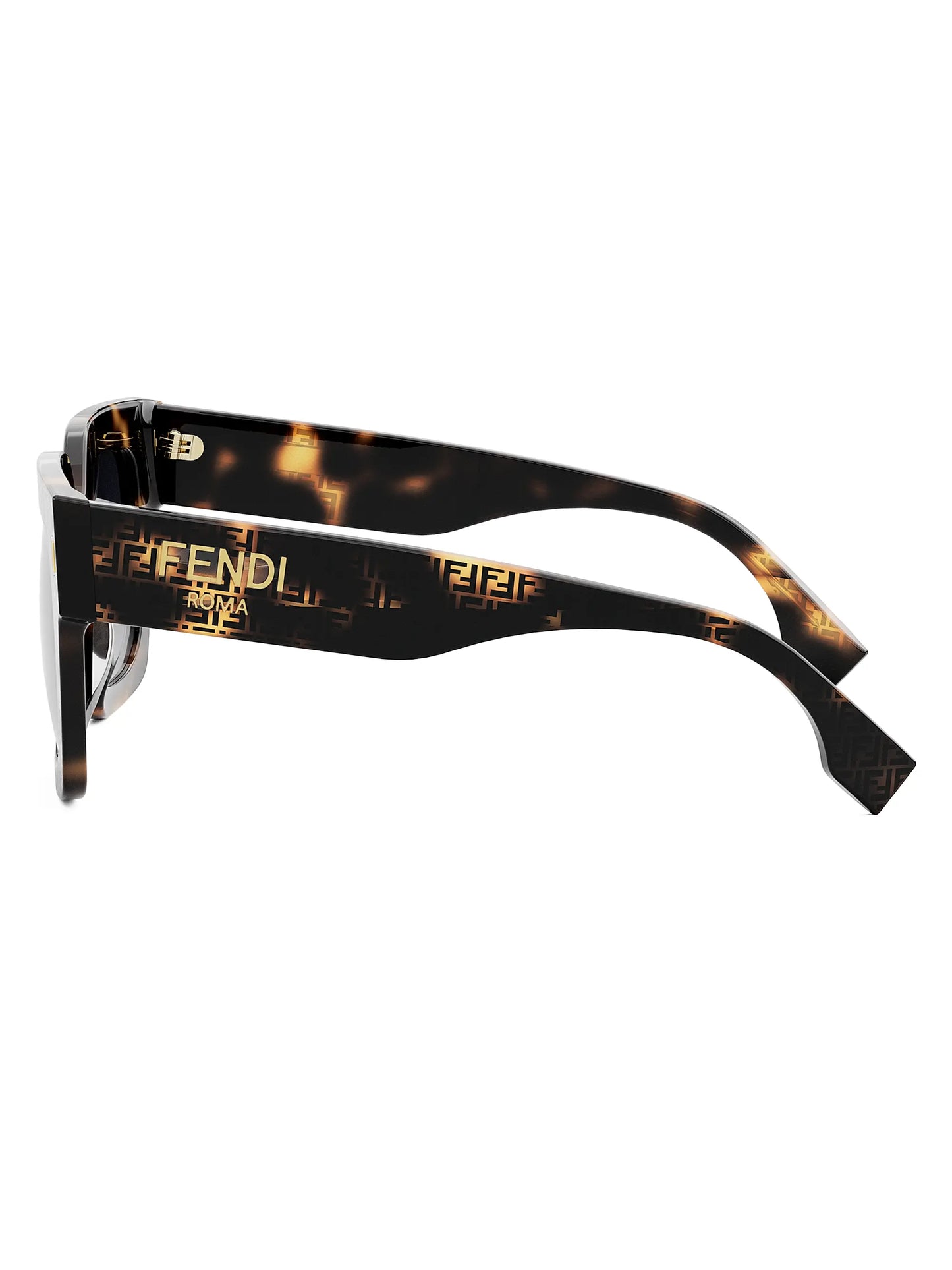 Fendi Roma Sunglasses Colored Havana/Gradient Smoke - FENDI