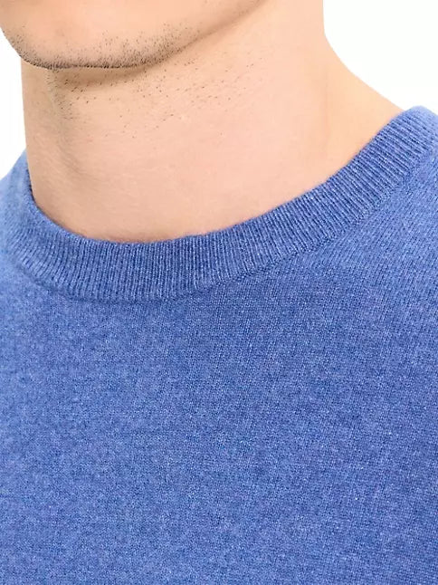 Hilles Cashmere Sweater Indigo Melange - Theory Men