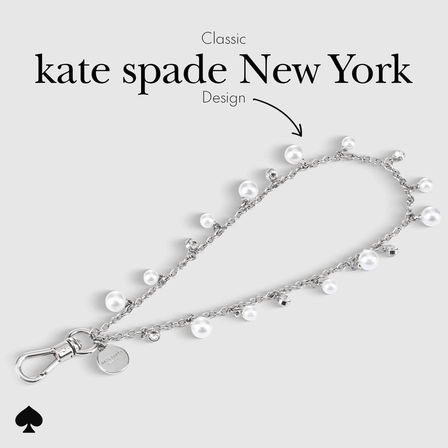 Dazzling Pearl Phone Charm - Kate Spade