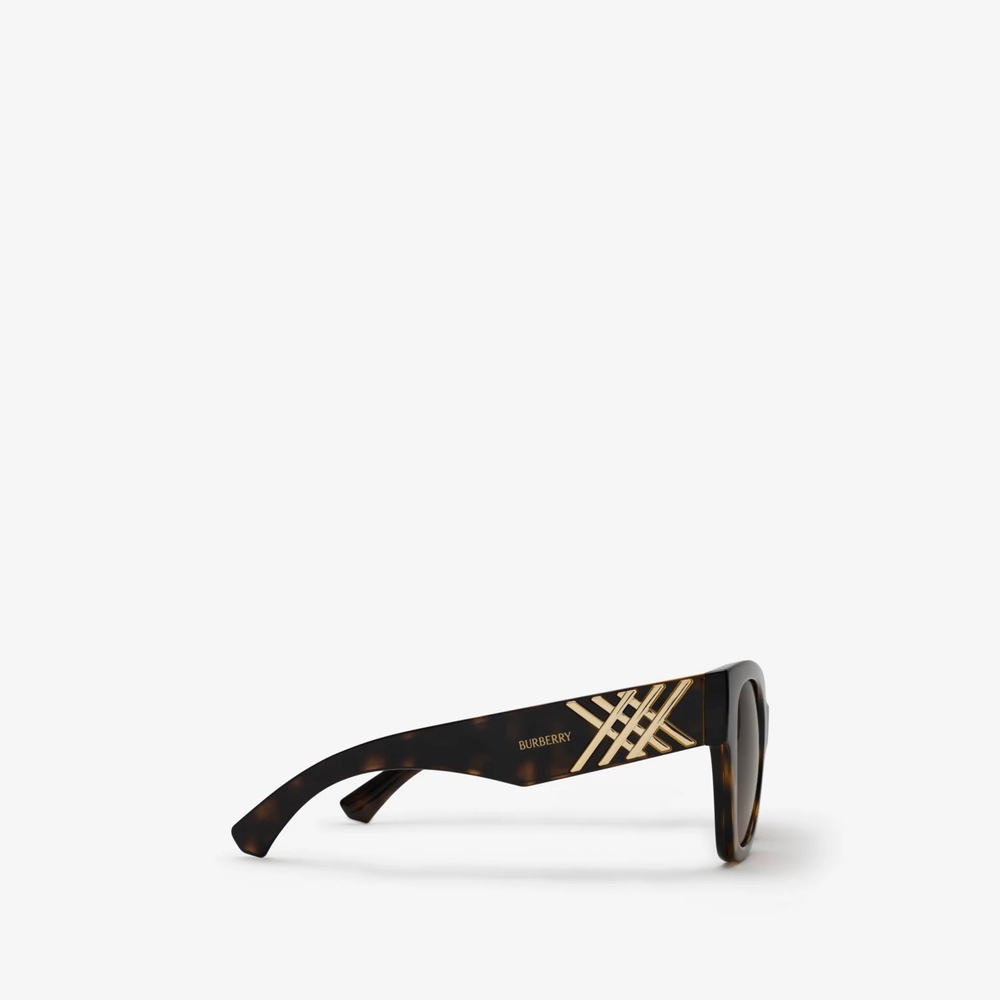 Heritage Square Sunglasses Dark Havana - Burberry