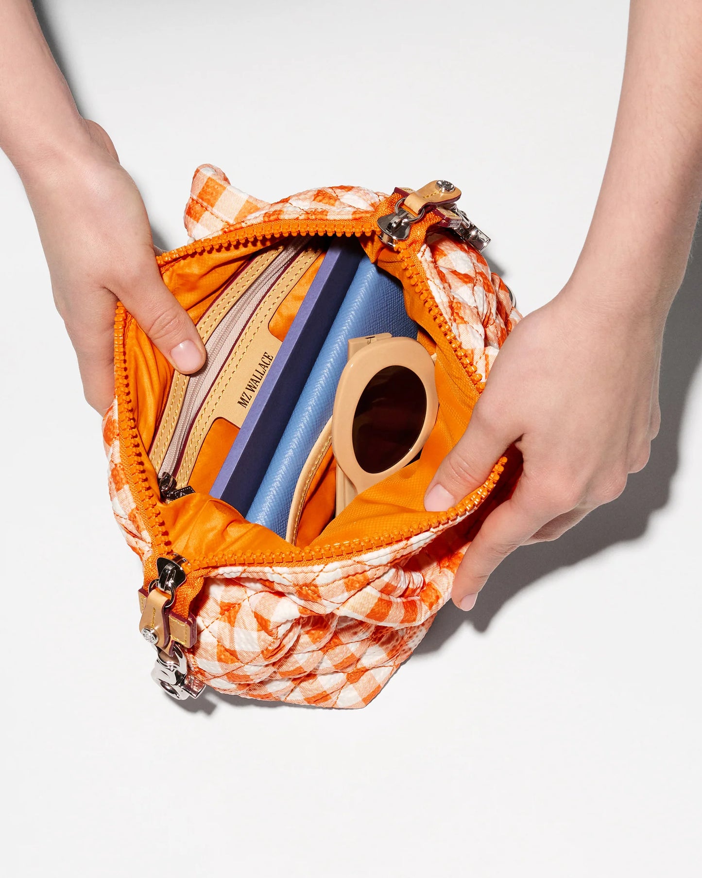 Micro Sutton Orange Sunset Gingham - MZ Wallace
