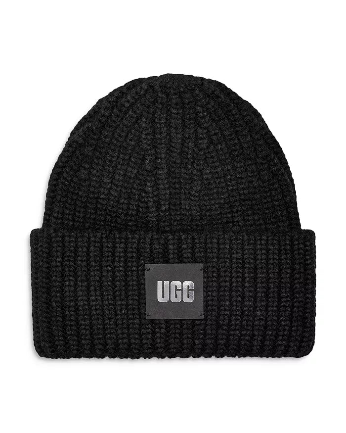Chunky Rib Beanie Black - UGG