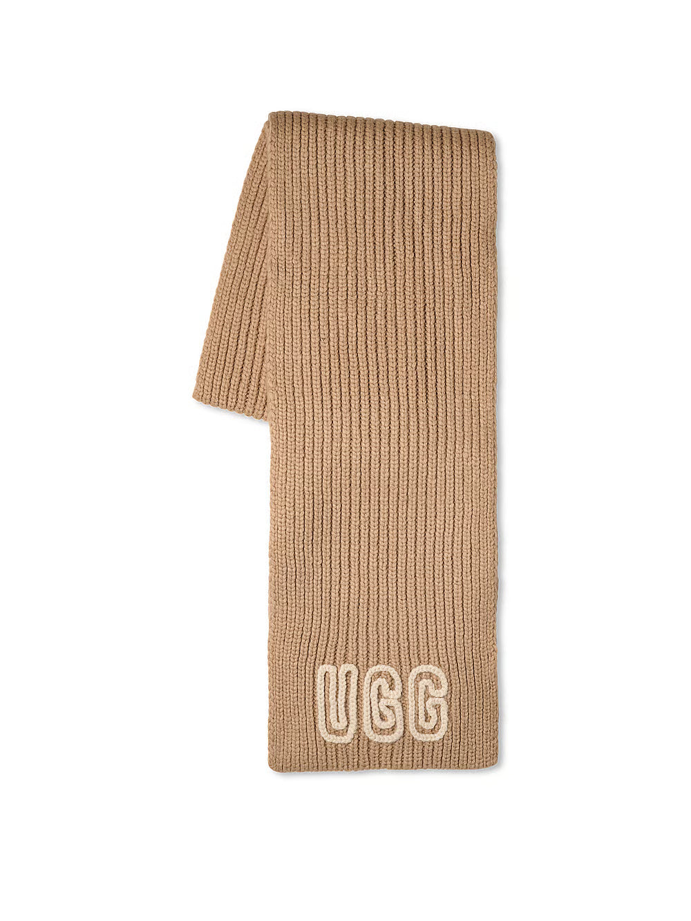 Chunky Crafted Rib Scarf White Pepper - UGG