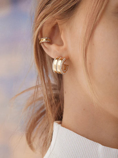 Kaitlyn Earrings Gold - BaubleBar