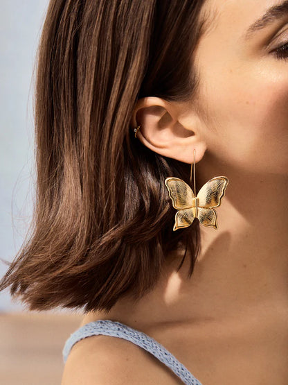 Flutter Away Earrings Gold - BaubleBar