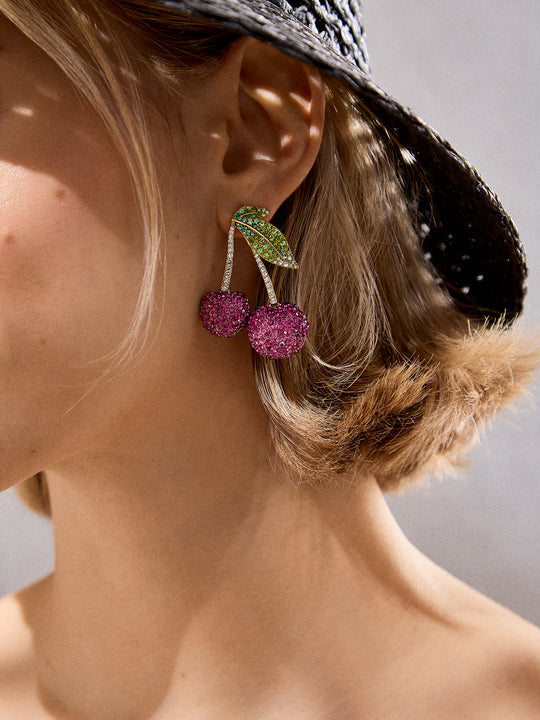 Pick Of The Bunch Earrings Red - BaubleBar