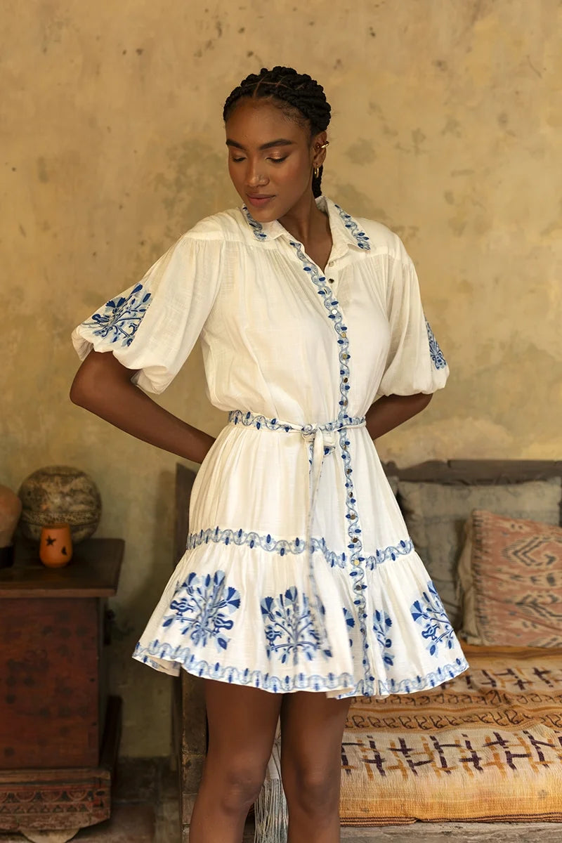 Alessia Short Dress Blue- Miss June Alessia Short Dress Blue- Miss June