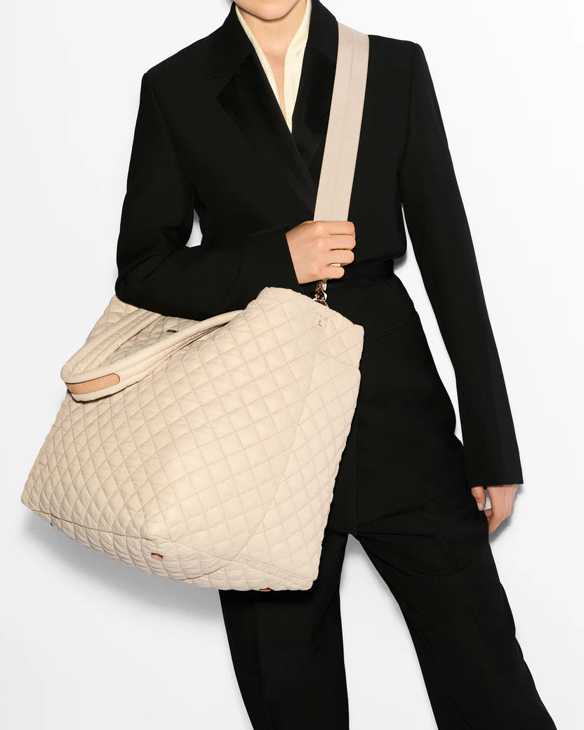 Large Metro Tote Deluxe Buff - MZ Wallace
