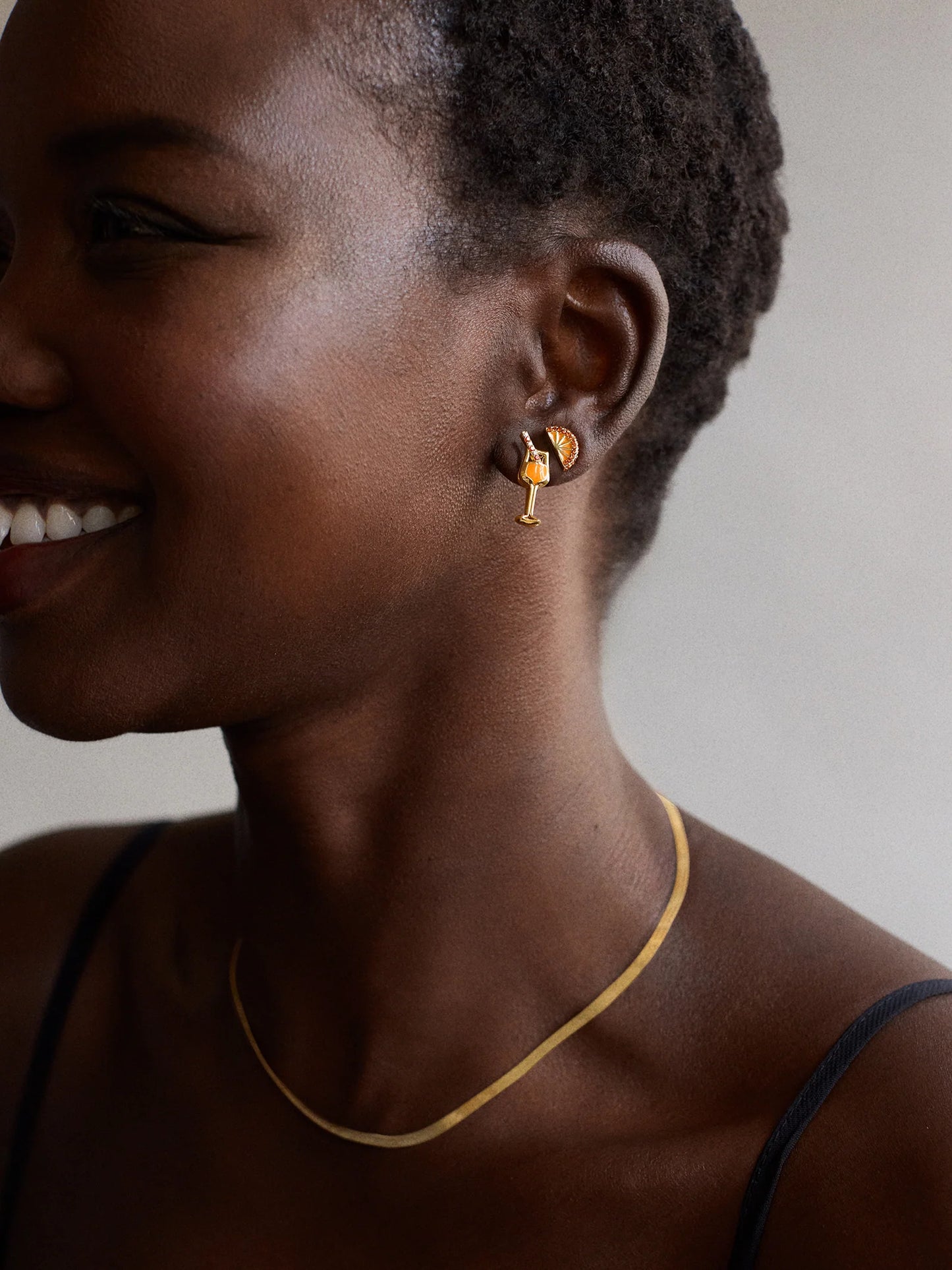 Spritz In My Step Earring Set Orange/Gold - BaubleBar