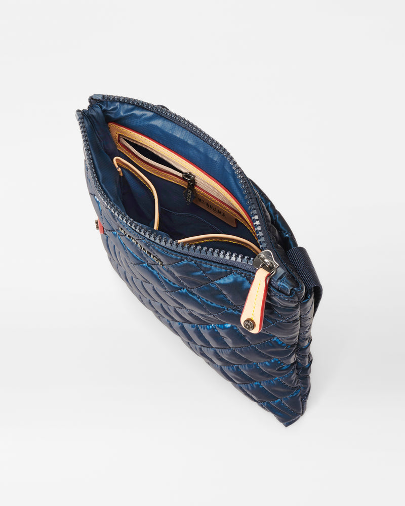 Metro Flat Crossbody Midnight Liquid - MZ Wallace