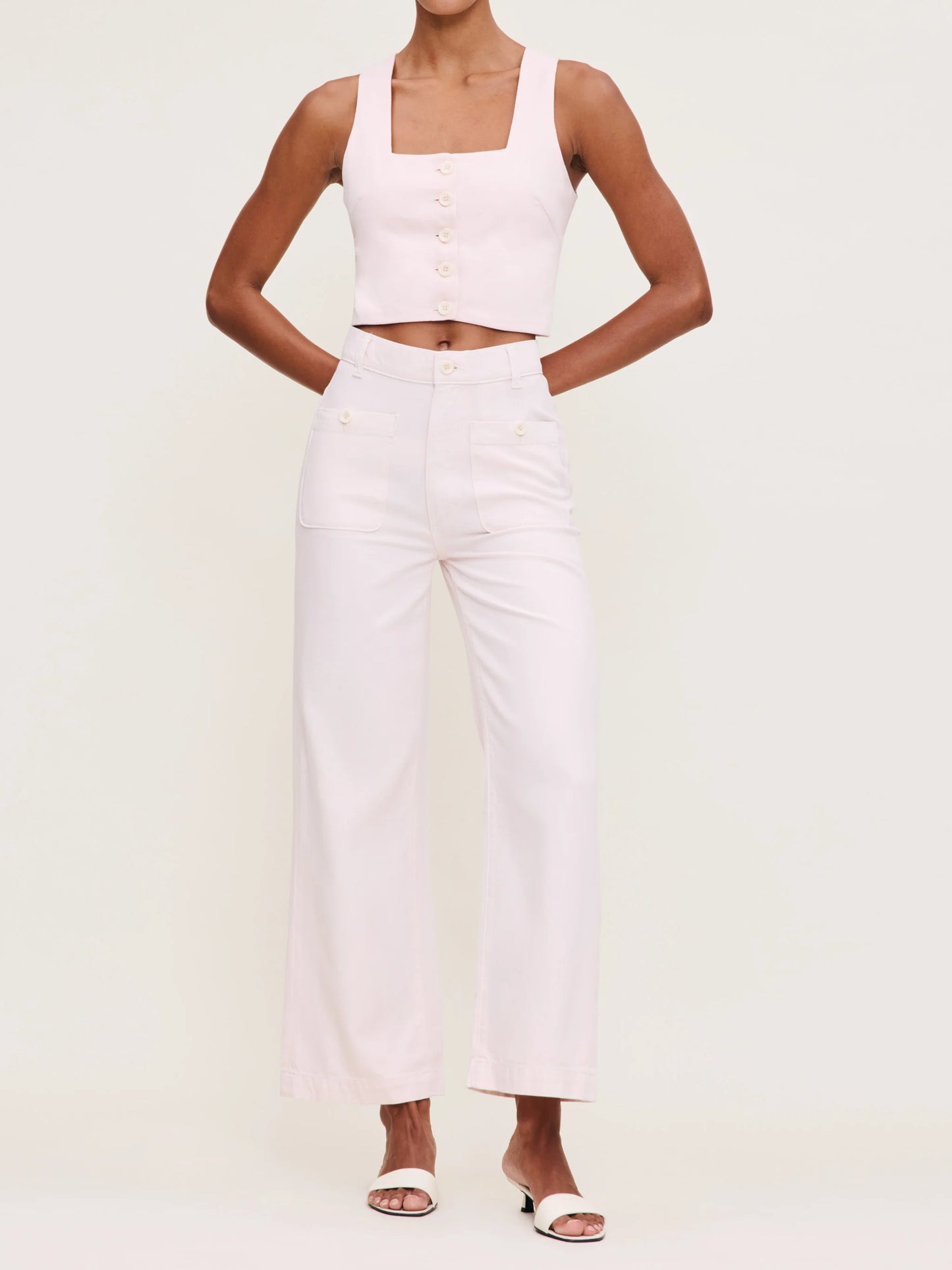 Lizzie Top Cropped Primrose Primrose Pink - DL1961