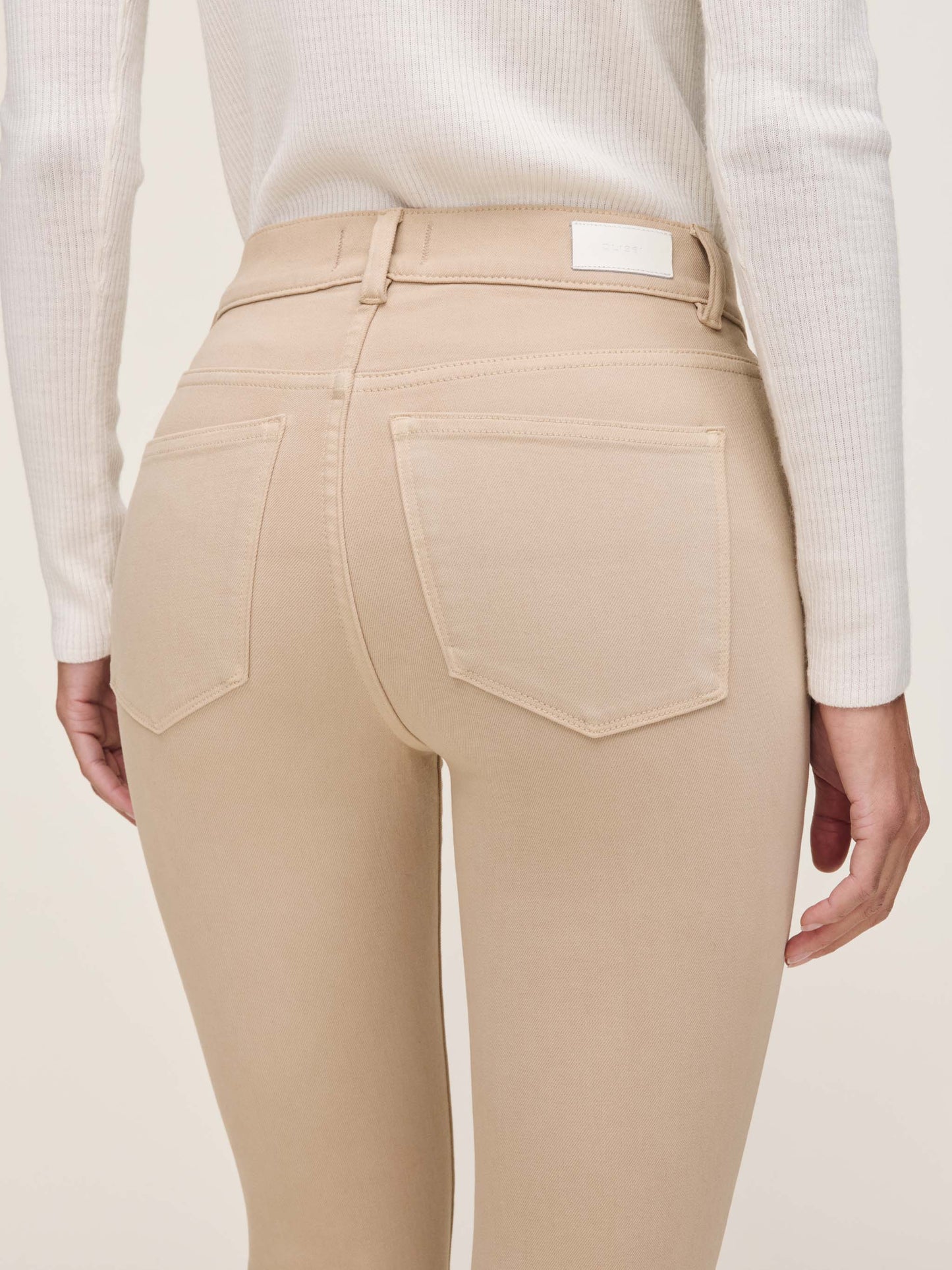 Bridget Boot High Rise Instasculpt Crop Jeans Almond - DL1961