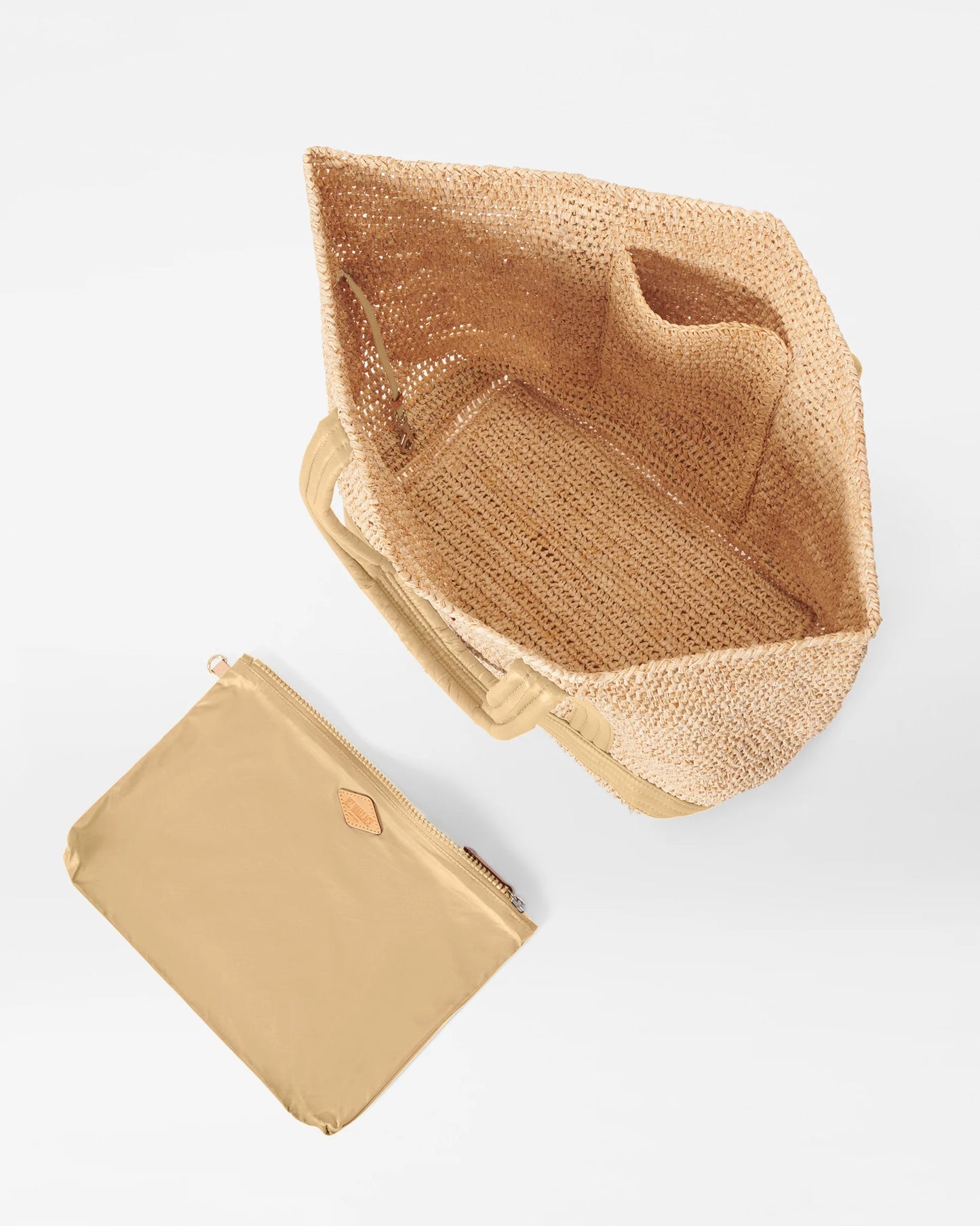 Large Raffia Tote Camel - MZ Wallace