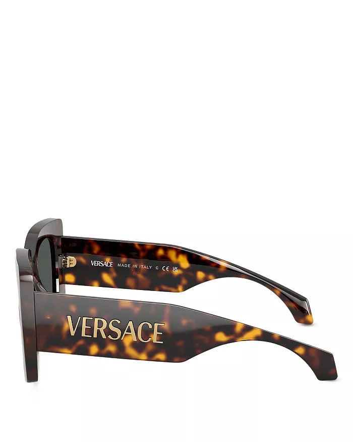 Signature Squared Sunglasses Havana - Versace