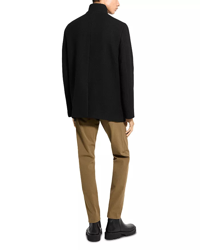 Clarence Melton Wool Coat Black - Theory Men