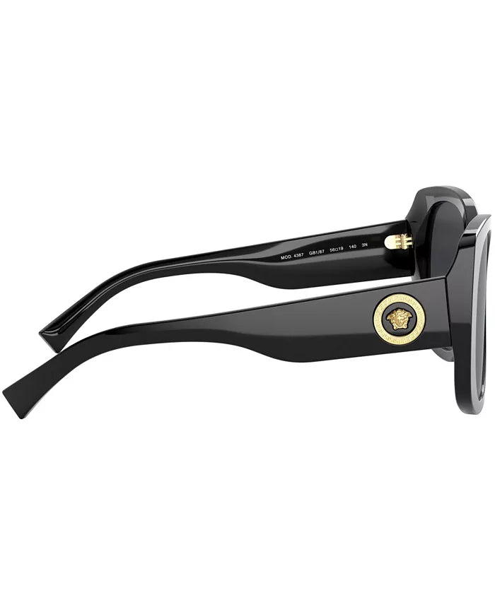Oversized Medusa Sunglasses Black - Versace