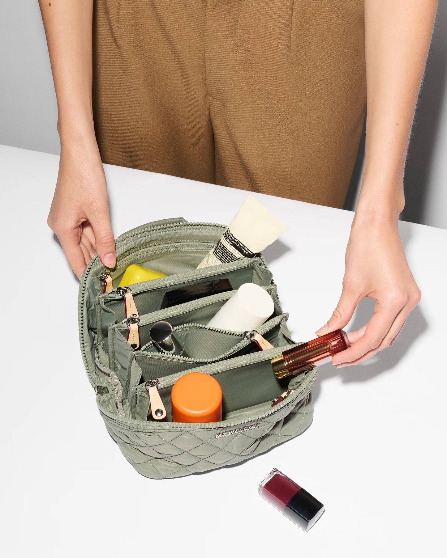 Metro Accordion Organizer Agave Green - MZ Wallace