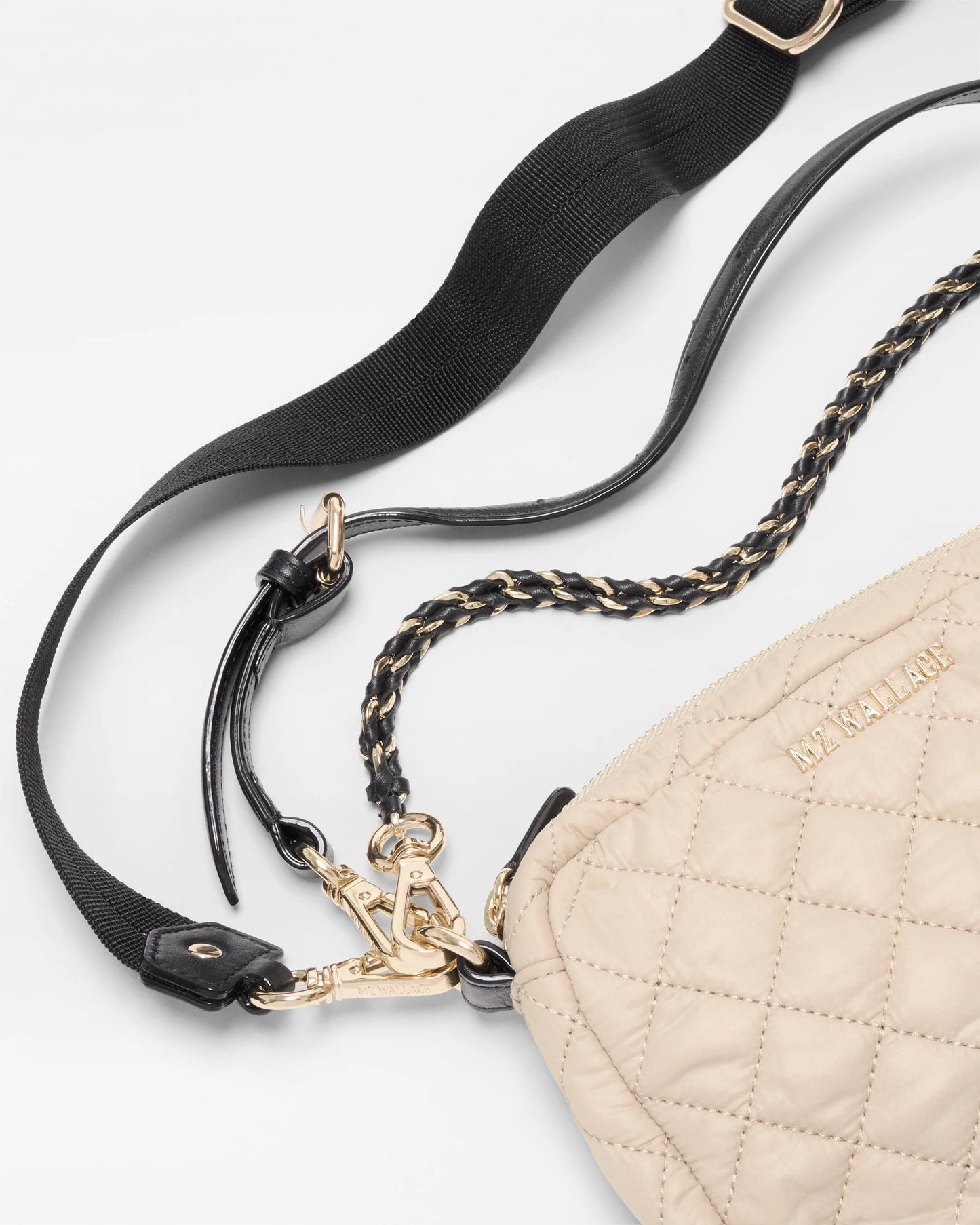 Mini Crosby Crossbody Buff/Black - MZ Wallace