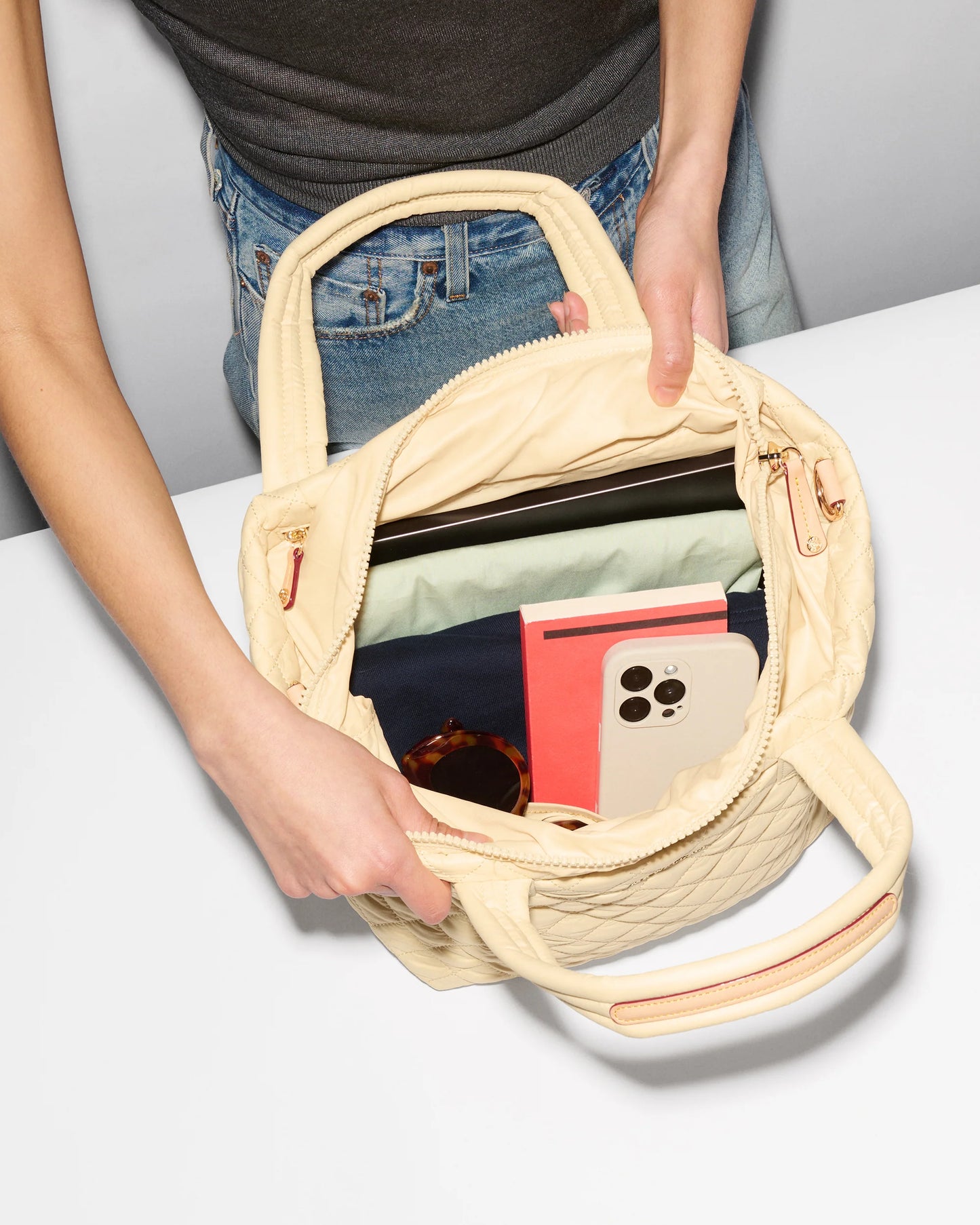 Small Metro Tote Deluxe Chamomile - MZ Wallace