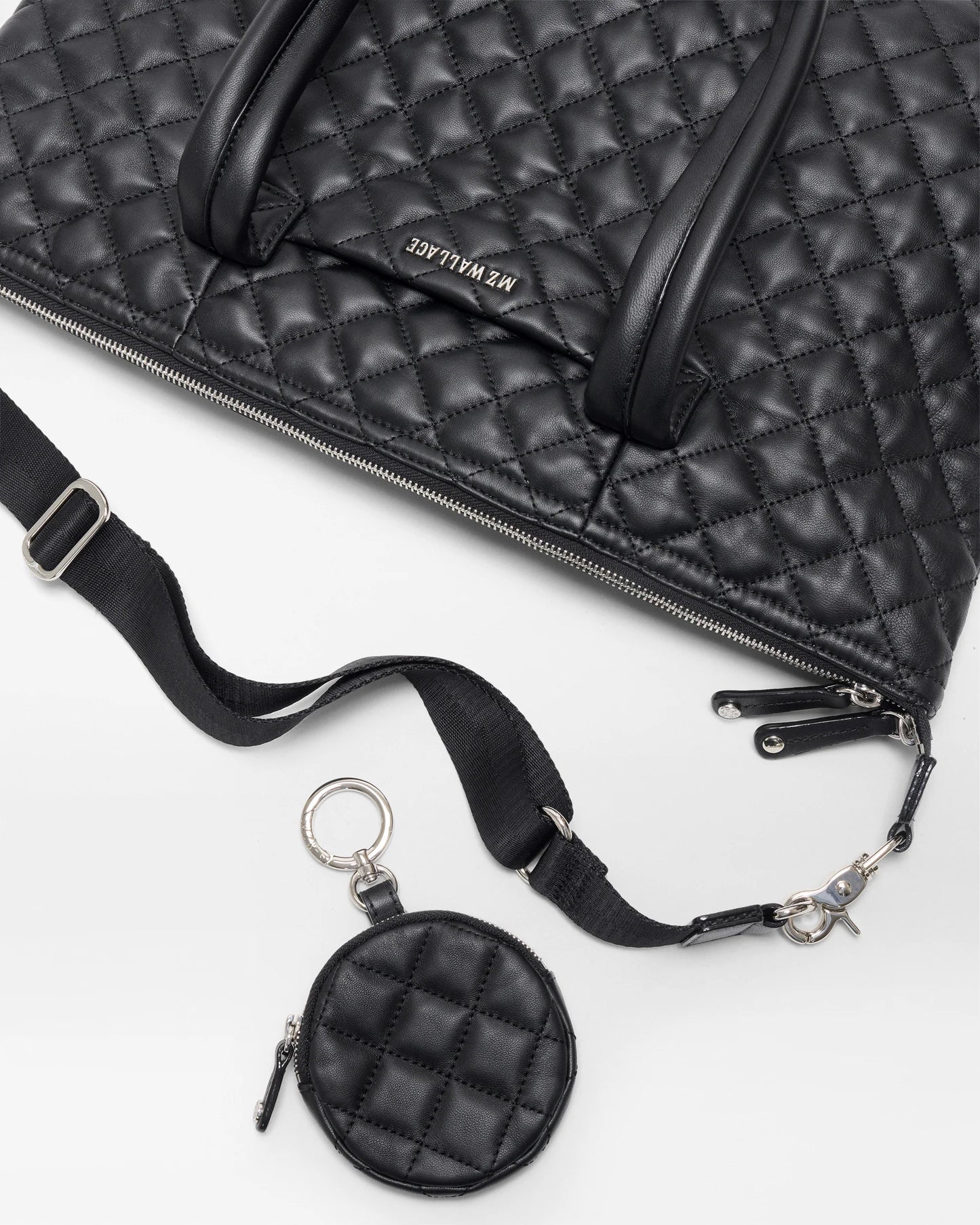 Medium Sutton Deluxe Black Quilted Leather - MZ Wallace