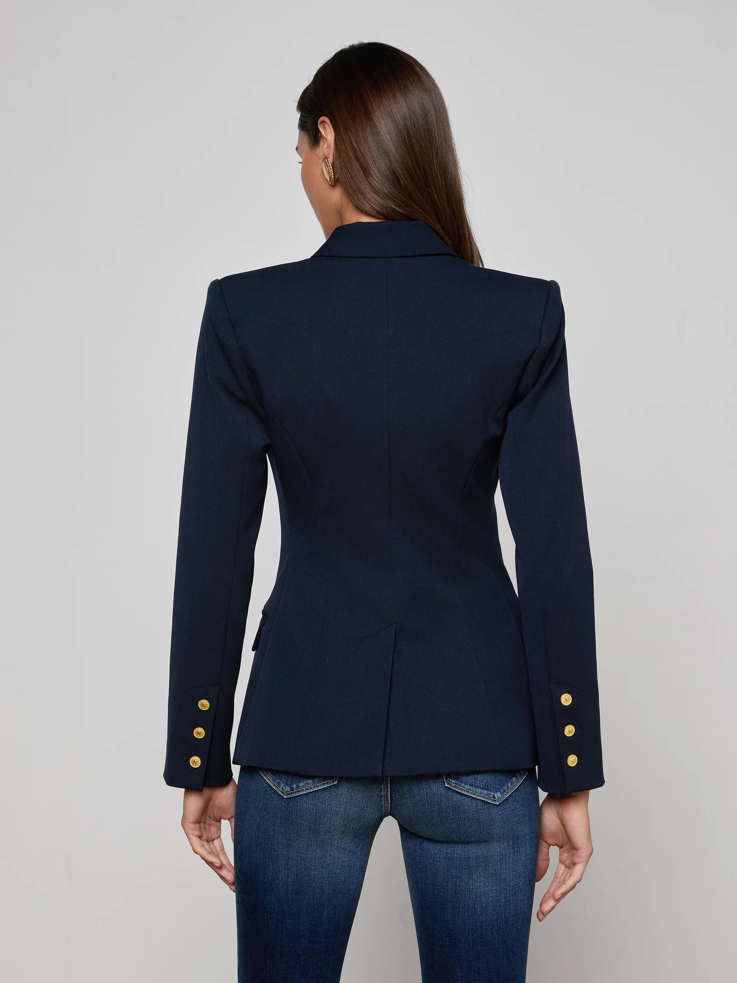 Kyomi Double-Breasted Blazer Midnight - L'AGENCE