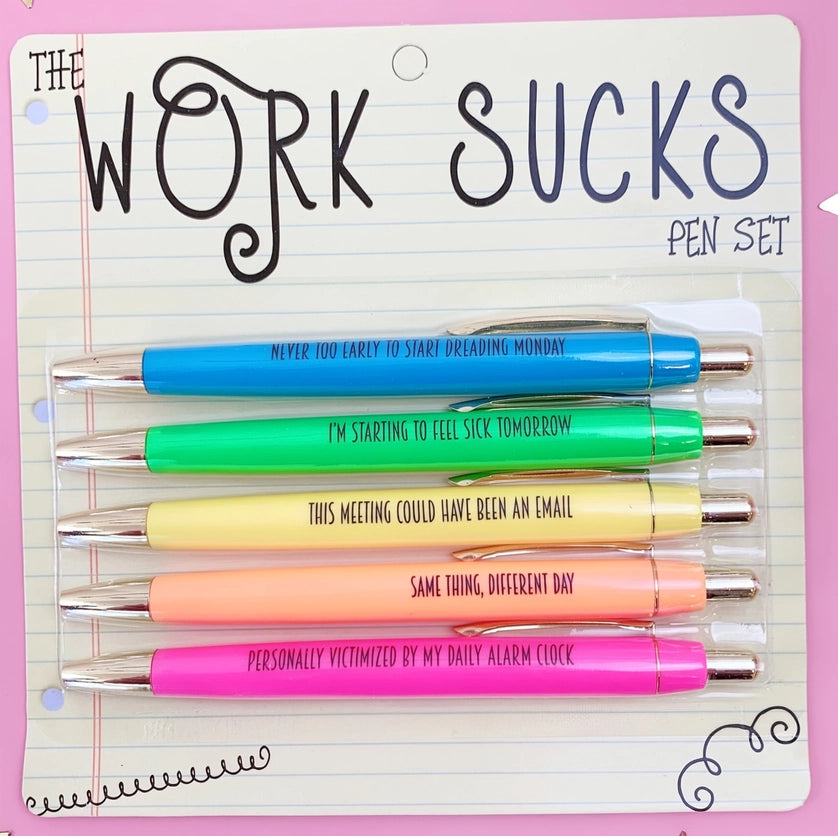 Work Sucks Pen Set - FUN CLUB