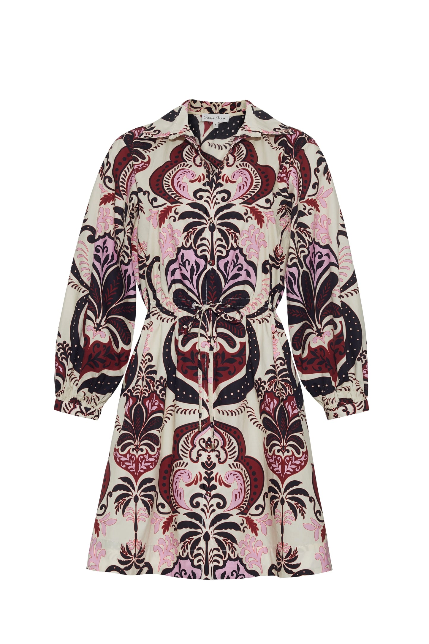 Henry Dress Palm Pavillion Ivory - Cara Cara