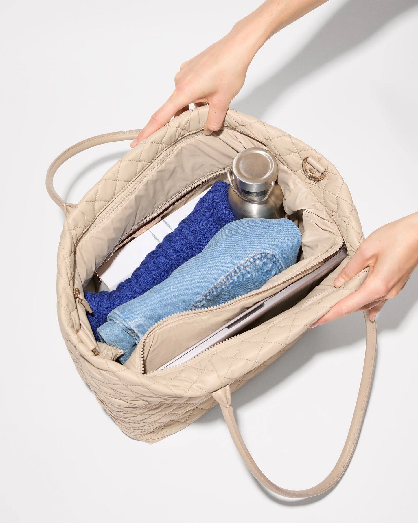 Medium Daily Tote Sand - MZ Wallace
