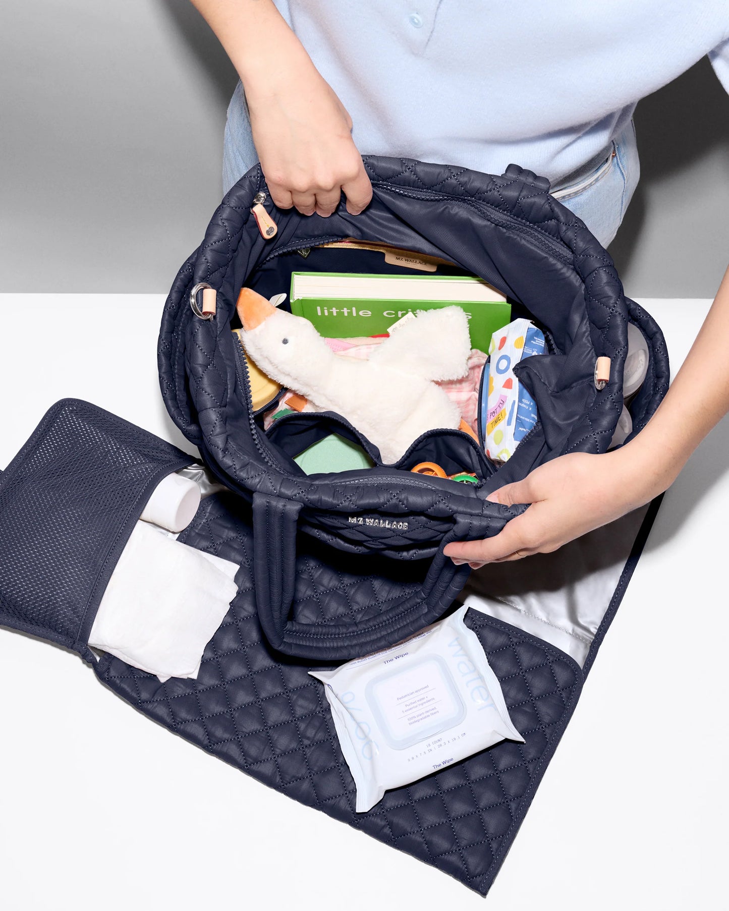 Metro Diaper Tote Dawn (Navy) - MZ Wallace