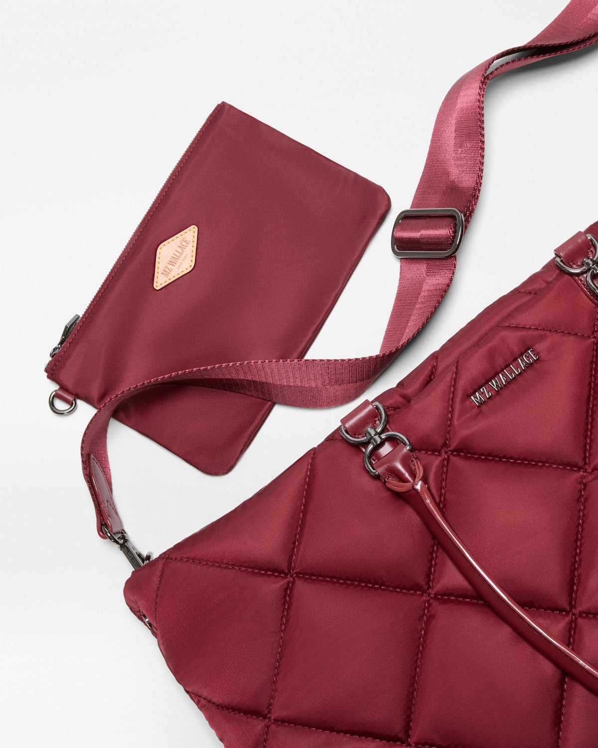 Medium Madison E/W Tote Claret - MZ Wallace