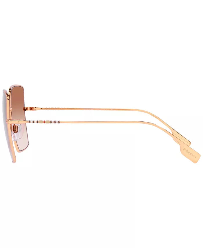 Daphne Square Sunglasses Rose Gold - Burberry