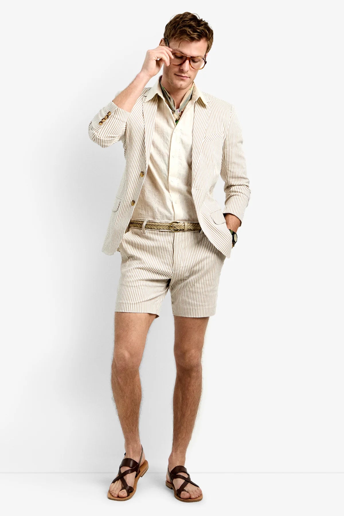 Louie Blazer Beachy Beige Whitewash - Mr Turk