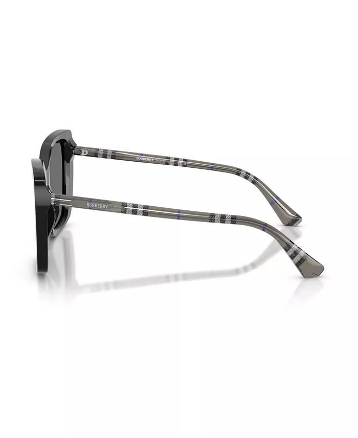 Square Sunglasses Black/Grey - Burberry