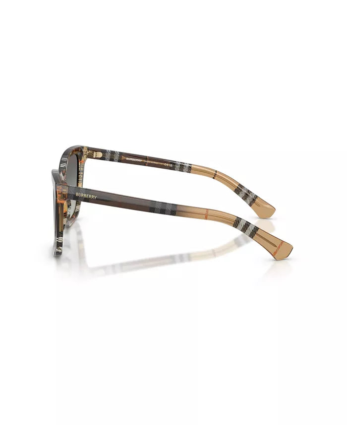 Square Sunglasses Check Gradient Sand - Burberry
