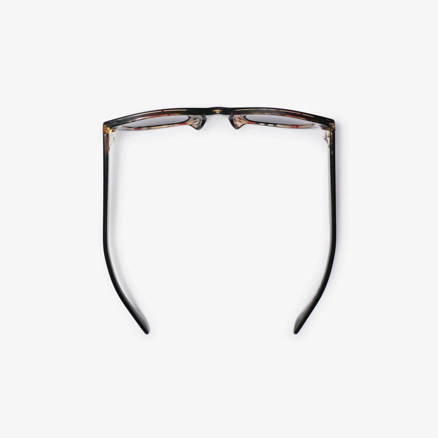 Check Round Sunglasses Black/Check - Burberry