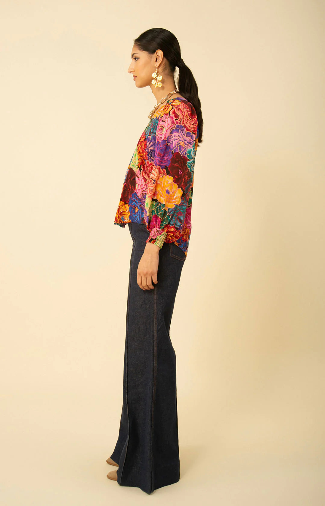 Abigail Silk Top Fuchsia - Hale Bob