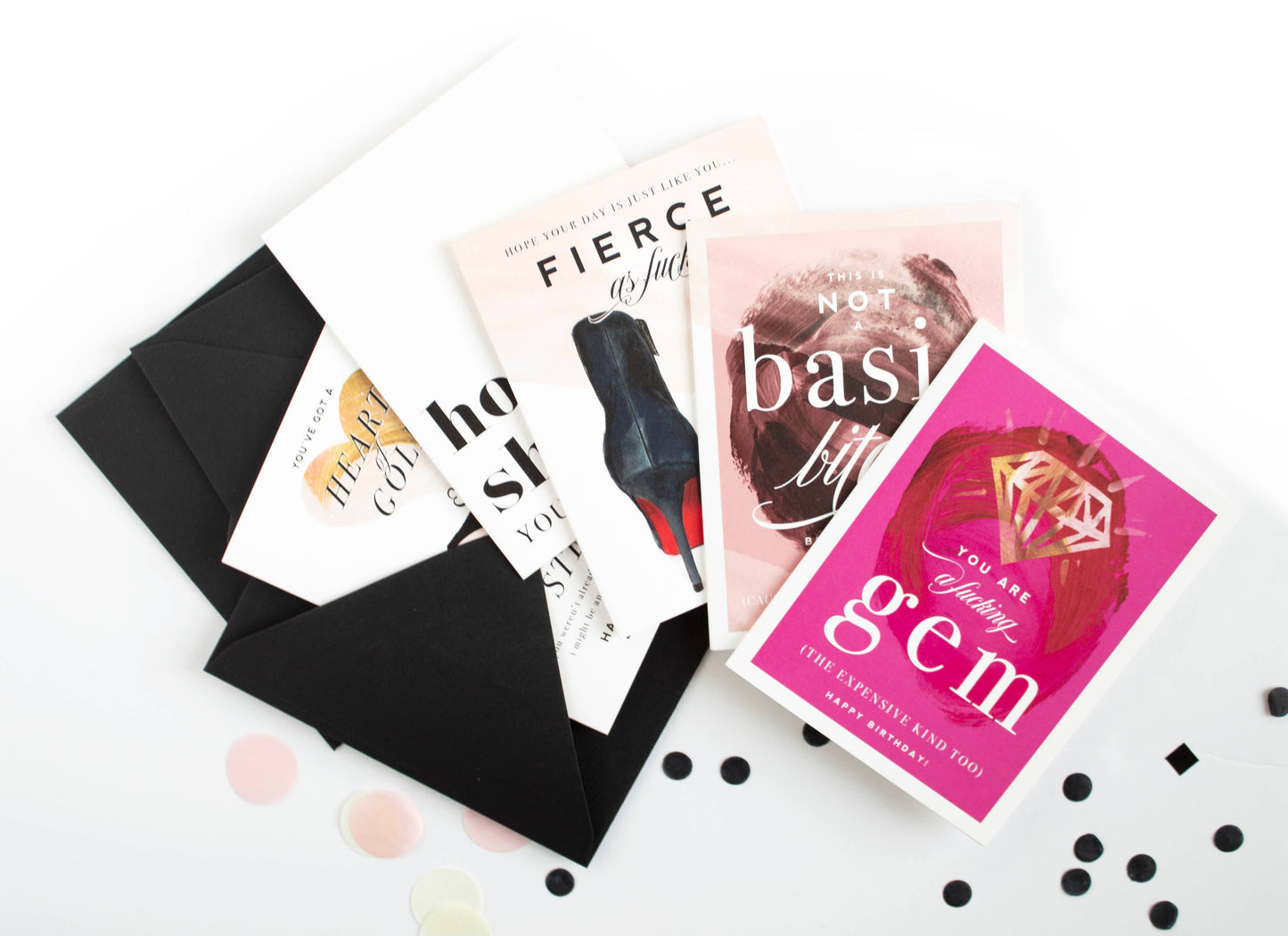 You Are A F-ing Gem Funny Birthday Card - Kitty Meow Boutique