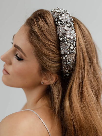 Caroline Headband Silver - Elena Honch