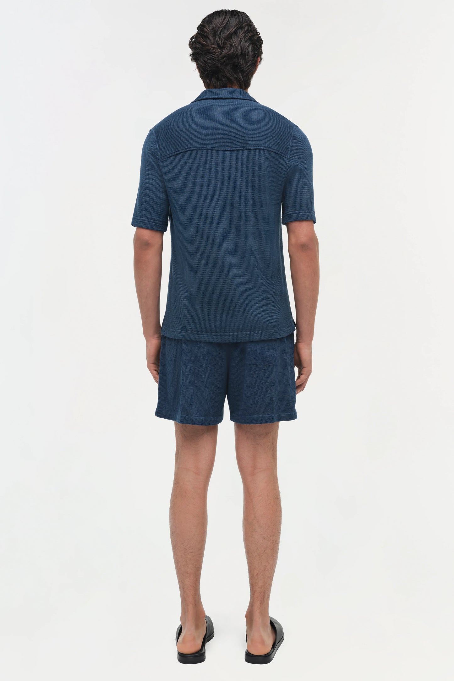 Troy Wool Silk Shirt Midnight - Simkhai