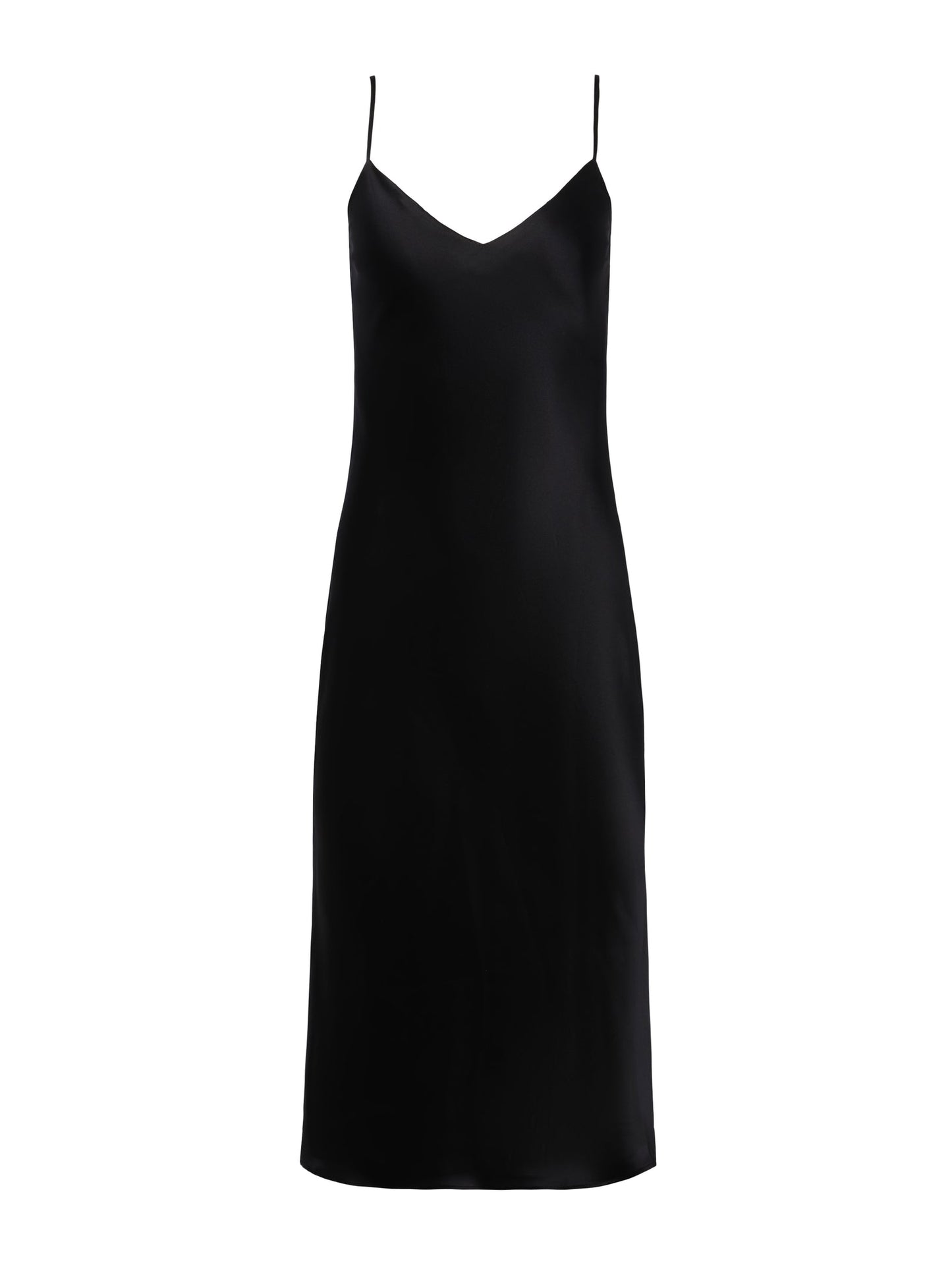 Jodie Slip Black Dress- L'AGENCE