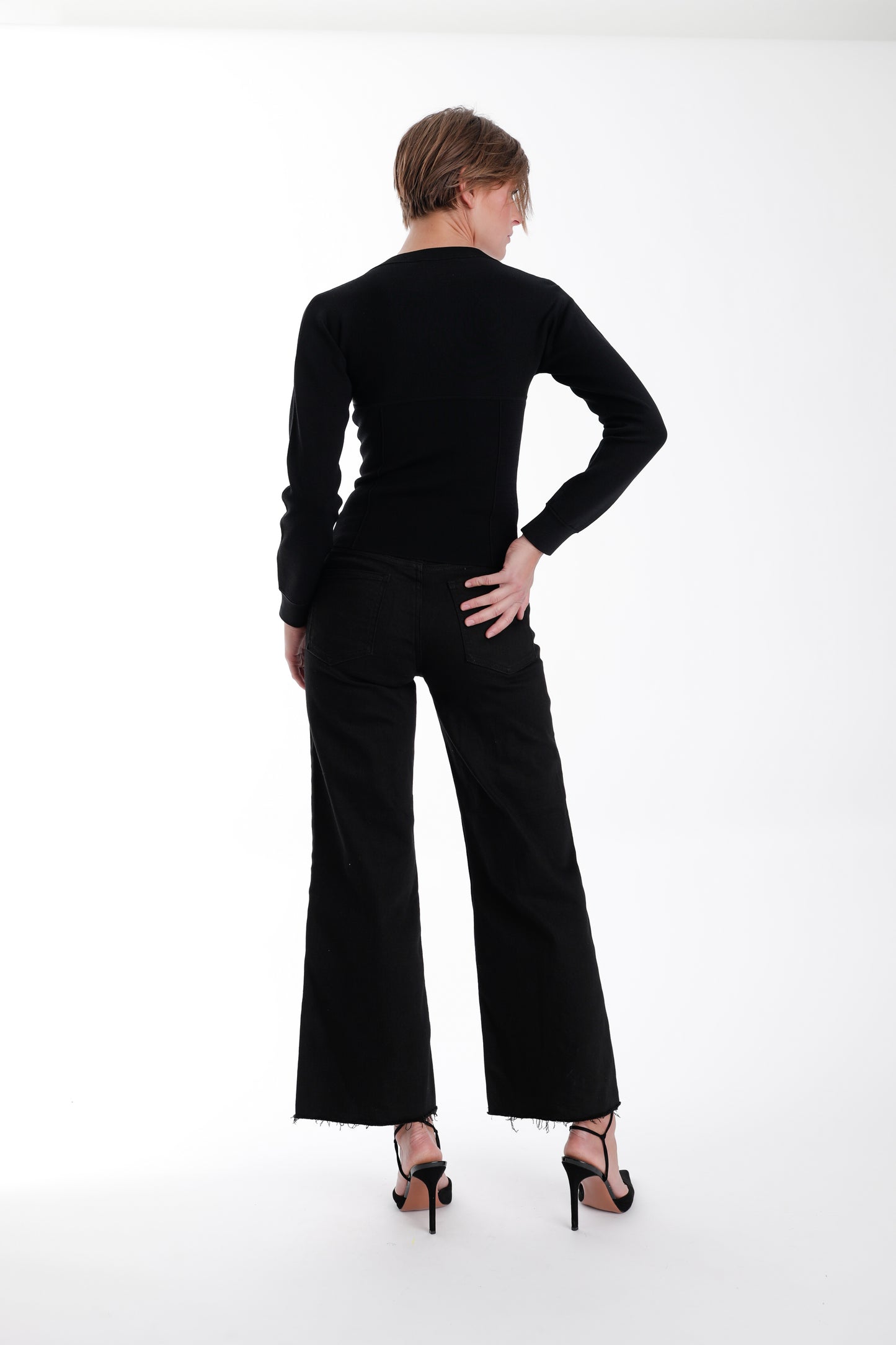 Cristina Knit Cardigan Black - Karina Grimaldi