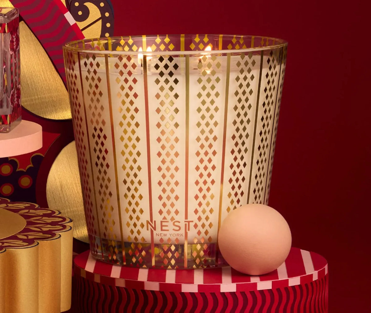 Luxury 4 Wick Candle Holiday - Nest