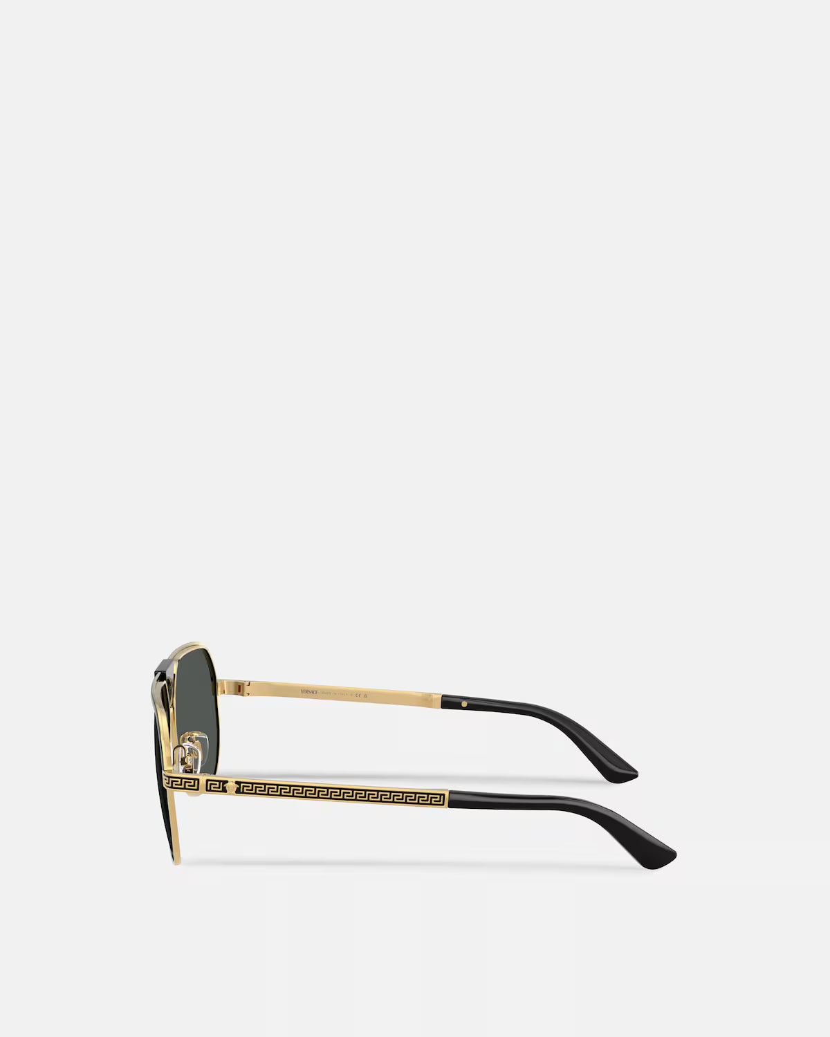 Greca Flow Navigator Sunglasses Black/Gold - Versace