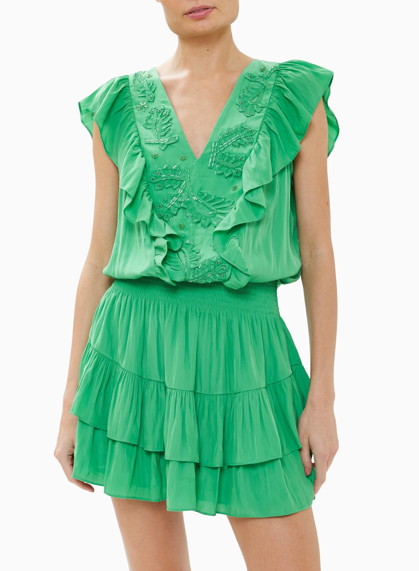 Ari Dress Garden Green - Ramy Brook