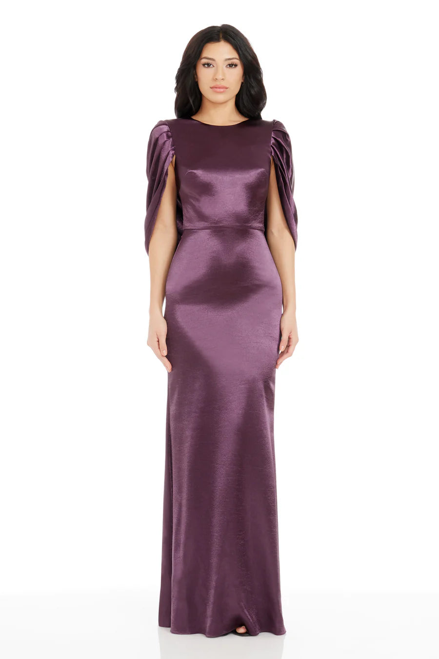 Adina Dress Midnight Plum - Dress The Population