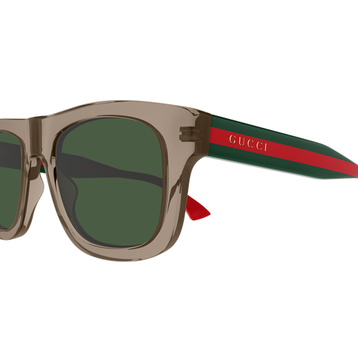 Square Sunglasses Brown/Green - Gucci