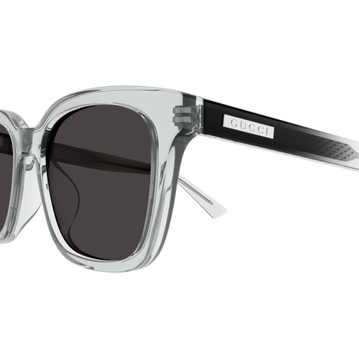 Square Sunglasses Transparent Grey - Gucci