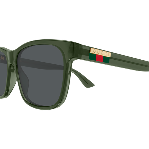 Square Sunglasses Transparent Green - Gucci